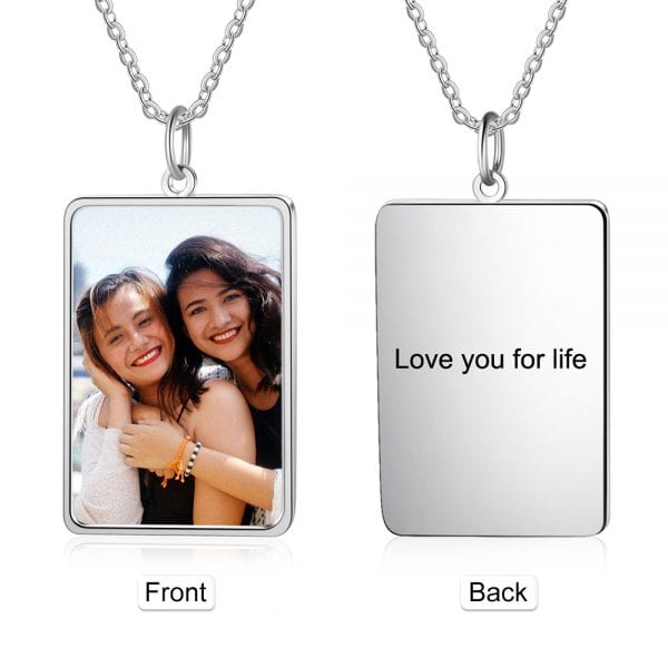 Personalised Coloured Photo Necklace
