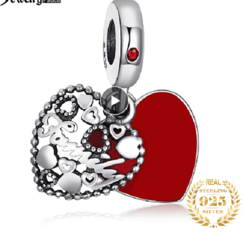 Beautiful Sterling Silver Family Charm