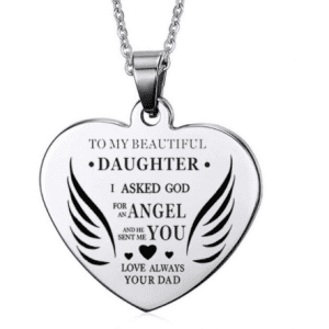 To My Beautiful DAUGHTER..... Silver Necklace