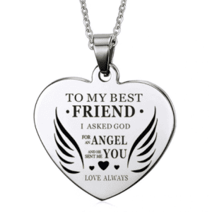 To My BEST FRIEND..... Silver Necklace