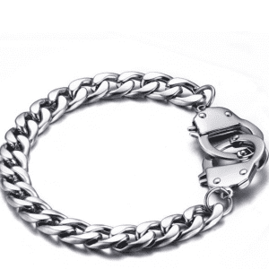 Stainless Steel Handcuff Bracelet