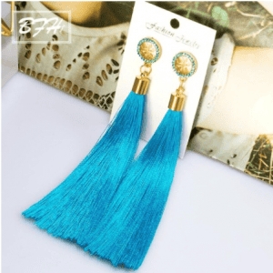 Bohemian Crystal Tassel Earrings