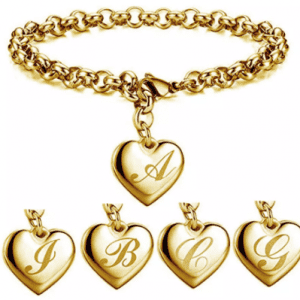 Gold Plated Initial Bracelets