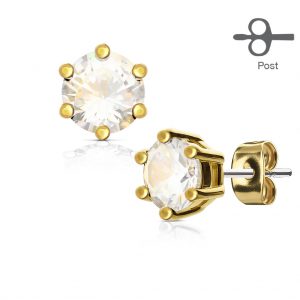 14kt Gold Stud Earrings