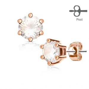 14kt Rose Gold Stud Earrings