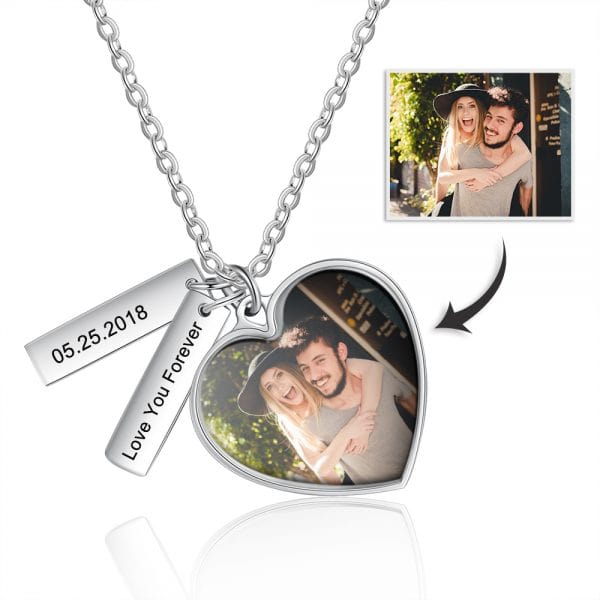 Colour Photo Necklace with Two Tags