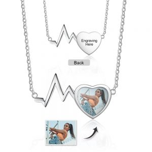Heartbeat Photo Necklace