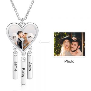 Colour Photo Necklace with Three Tags