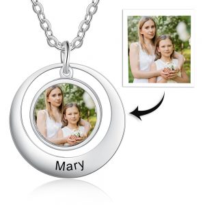 Disc Photo Necklace
