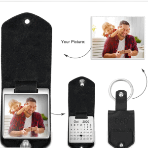 Photo Family Tree Key Ring - Black