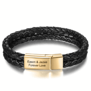 Personalised Double Braid Rope Bracelet for Men