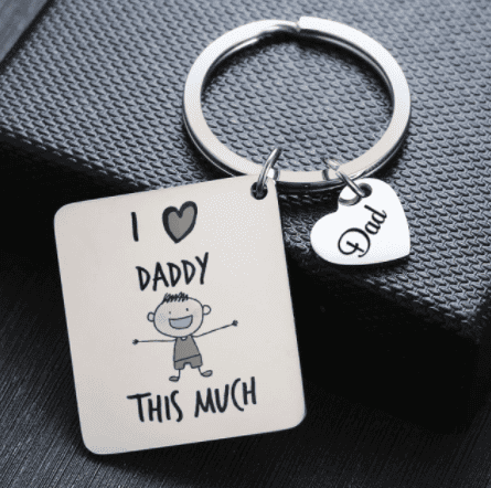 I Love Daddy This Much - Keyring