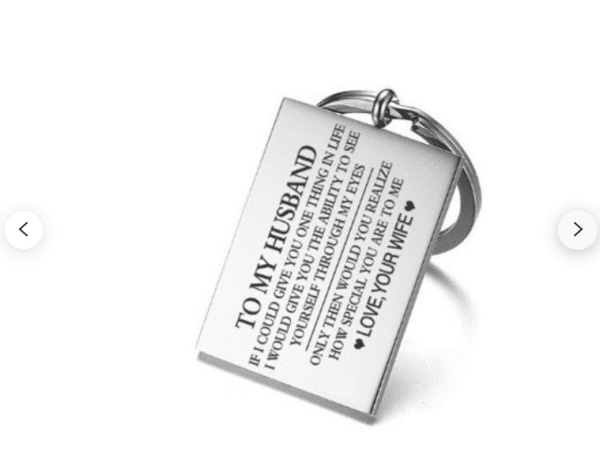 To My Husband- Keyring