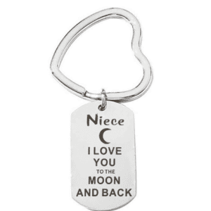 Niece I Love You to the Moon and Back - Keyring