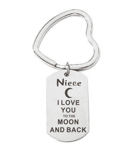 Niece I Love You to the Moon and Back - Keyring
