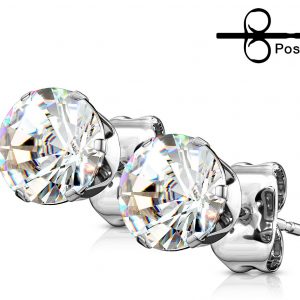 Aurora Borealis 316L Surgical Stainless Steel Stud Earring