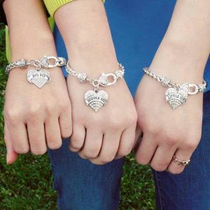 Big Sis, Middle Sis and Little Sis Set of Bracelets