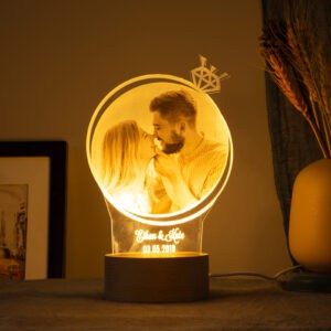 Personalised 3D Lovers Photo Acrylic Lamp