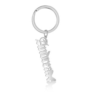 Customised Stainless Steel Name Keyring