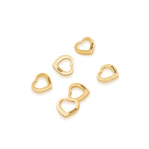 Gold Plated Heart Charms for the Gold Heart Charm Bangle