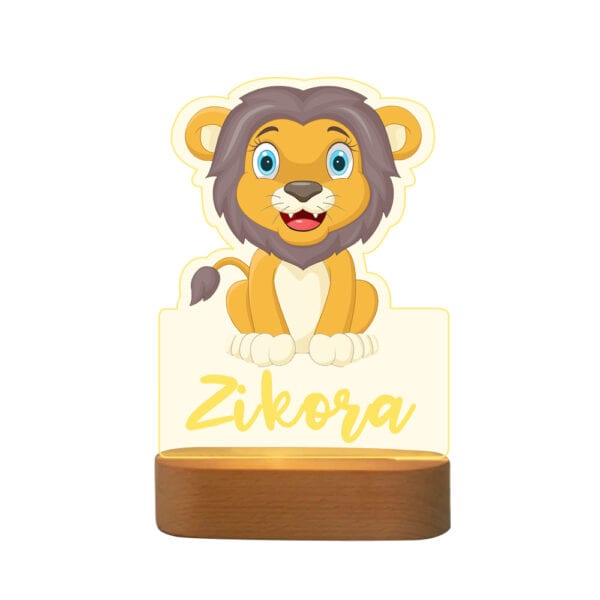 Personalised Lion Night Lamp