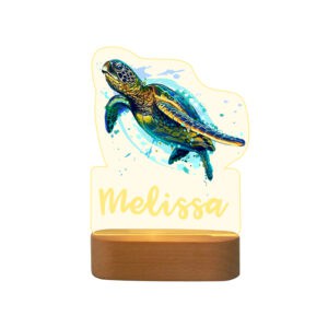Personalised Sea Turtle Night Lamp