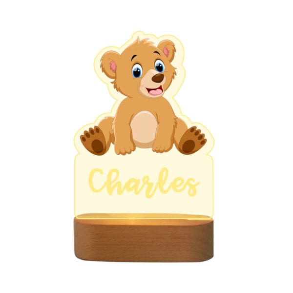 Personalised Bear Night Lamp
