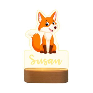 Personalised Fox Night Lamp