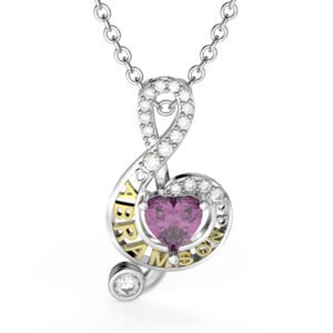 Personalised 3D Music Note ♪ Necklace