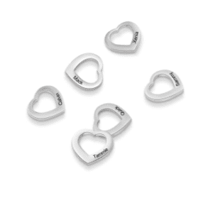 Silver Heart Charms for the Silver Heart Charm Bangle