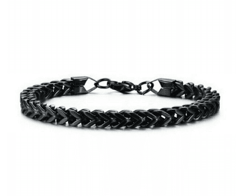 Men's Black Stainless Steel Bracelet