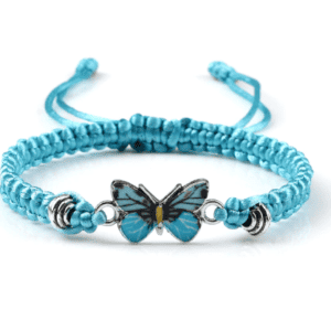 Sweet Shining Butterfly Bracelet in Light Blue