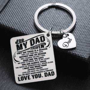 For My Dad in Heaven - Keyring