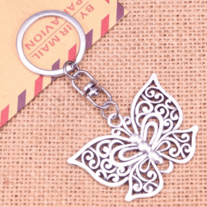 Silver Butterfly - Keyring