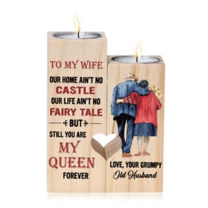 To My Wife Romantic Candle Stick Holders