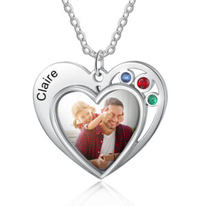 Personalised Photo Heart Necklace