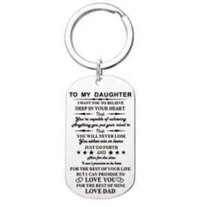 To My Daughter - Love DAD - Keyring